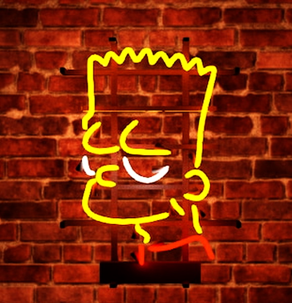 Bart Face Neon Sign